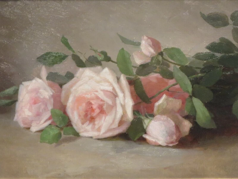 1839-Anna Eliza Hardy - Natura morta con rose